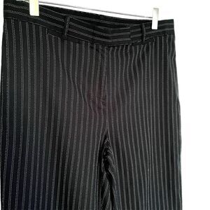 NOH Navy Blue & White Striped Trousers
